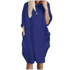 Leo Rosi Lightweight Sweater Dress Violet Large